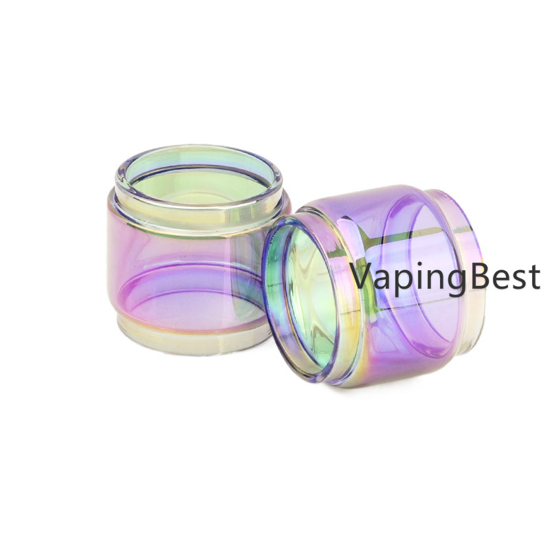 Replacement Rainbow Pyrex Extended Fatboy Glass Tube for TFV8 Baby 3ml Atomizer (2PCS)